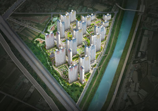 사진= 용인 보평역 서희스타힐스 리버파크. 조감도